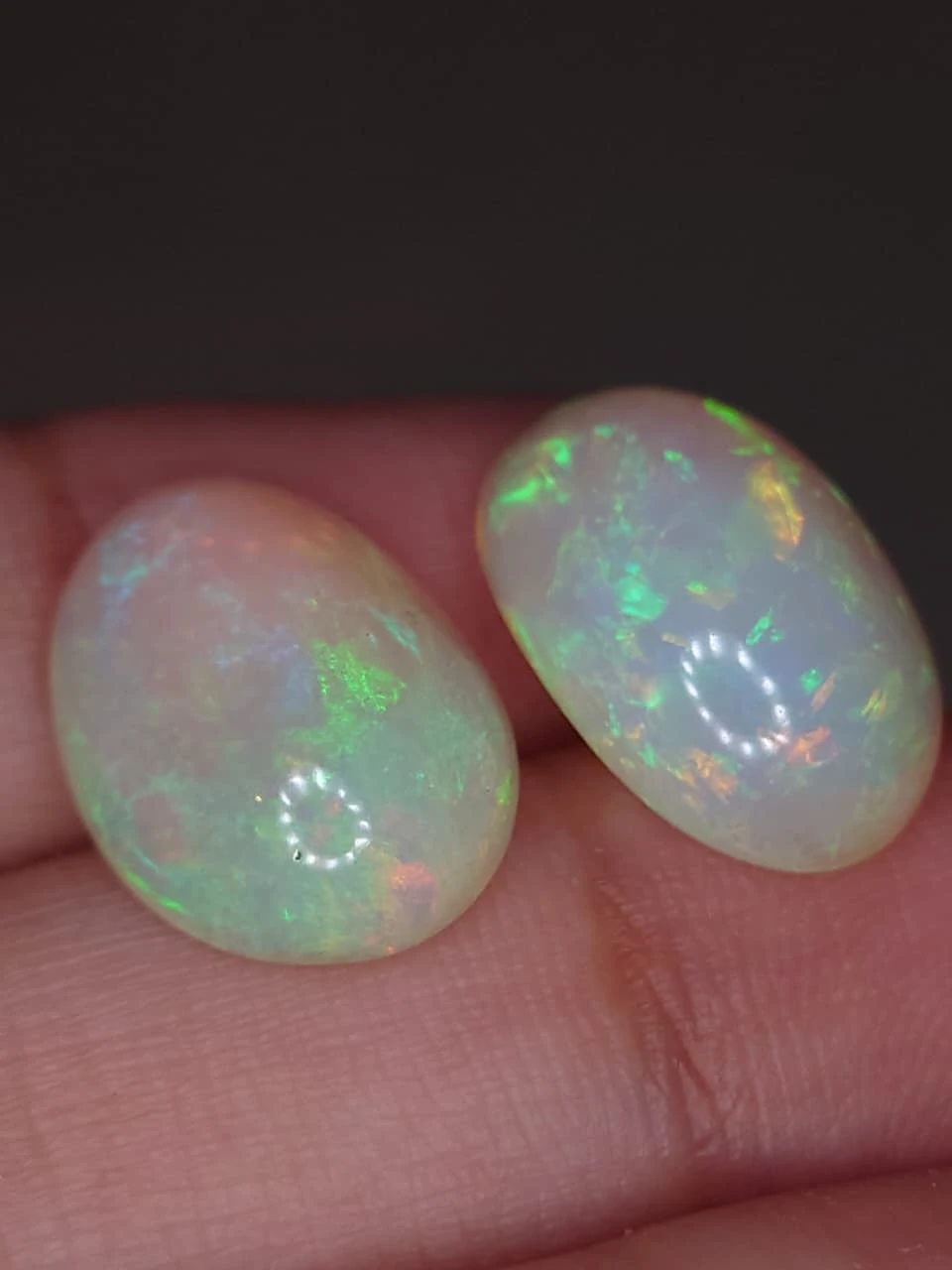 12.2ct Natural White Opal Pair from Ethiopia — view 5
